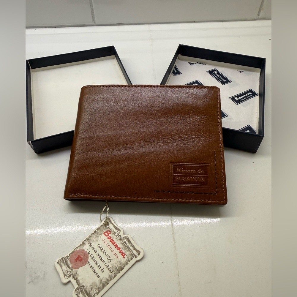 Bosanova Barcelona Leather Wallet | Made in Spain | New w/ Box